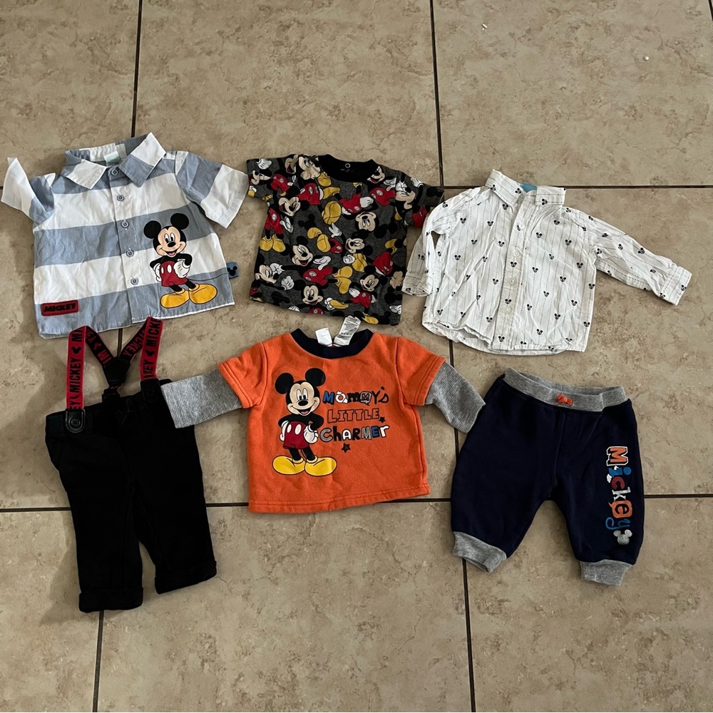 Disney Mickey Mouse Kids Matching Set - Orange, Black, White